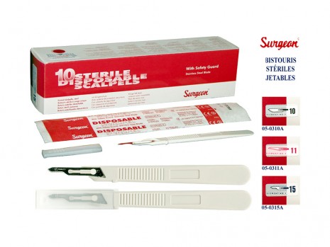 STERILE DISPOSABLE SCALPEL SURGEON